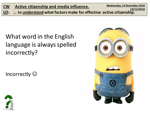 1. Active Citizenship