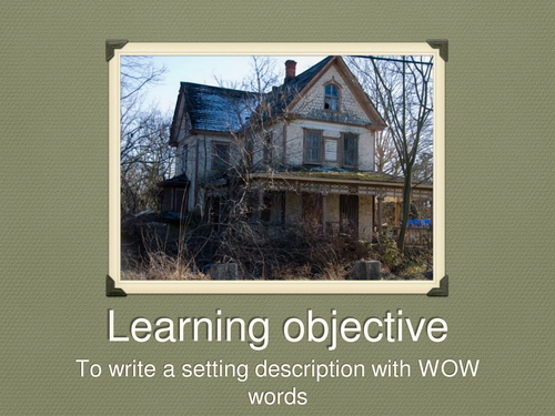 Haunted House Topic / Halloween Creative Writing