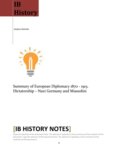 IB History Revision Notes