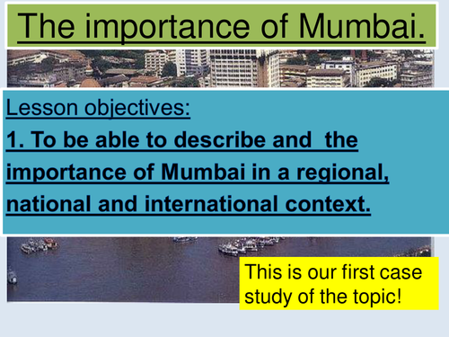 NEW AQA GCSE Geography- Importance of MUMBAI