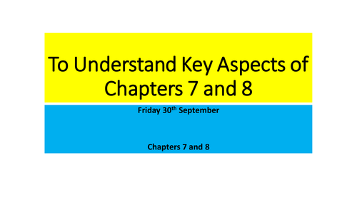 Great Expectations Lesson 6- Chapters 7-8