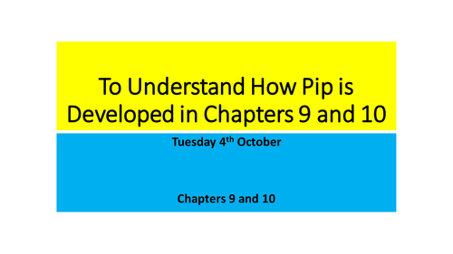 Great Expectations- Chapters 9 and 10