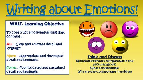 Writing about Emotions!