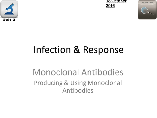 AQA Biology 4.3 - L6 Monoclonal Antibodies