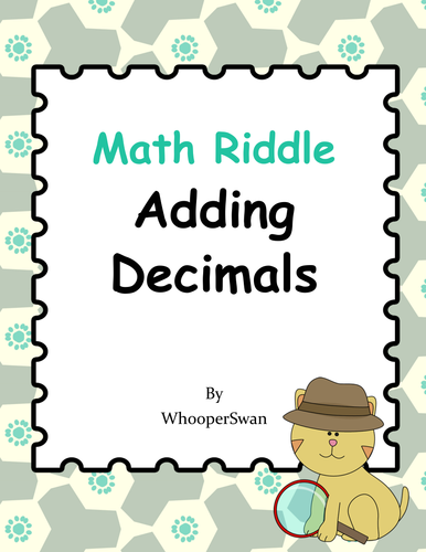 Math Riddle: Adding Decimals