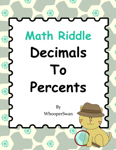 Math Riddle: Converting Decimals to Percents
