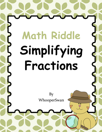 Math Riddle: Simplifying Fractions