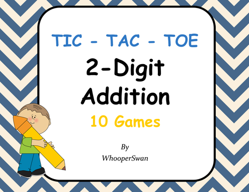 2-Digit Addition Tic-Tac-Toe