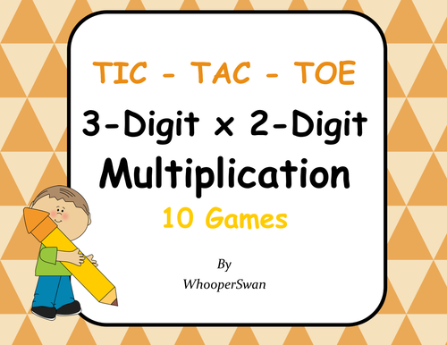 3-Digit by 2-Digit Multiplication Tic-Tac-Toe