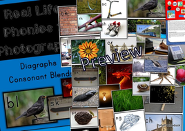 Phonics - Real Life Phonics Pictures Digraphs and Consonant Blends ...