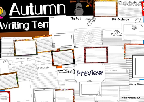 Autumn Writing Templates