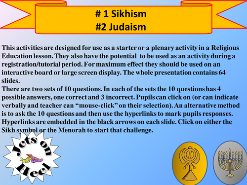 Sikhish and Judaism Challenge