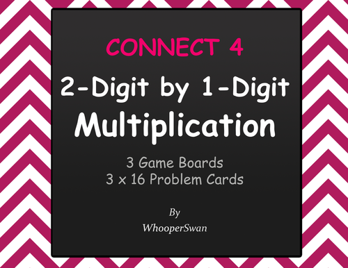 2-Digit by 1-Digit Multiplication - Connect 4 Game