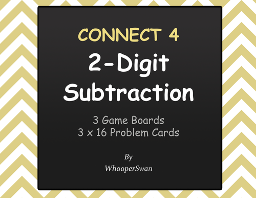 2-Digit Subtraction - Connect 4 Game