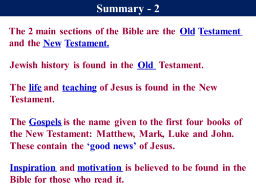 Christianity - Sources of Authority 1 (1 of 2) | Teaching Resources