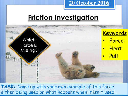 Friction Investigation Method Writing Quality Mark Assessment (FULL RESOURCE PACK)