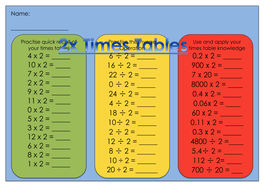 11 and 12 times tables image