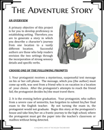 Writing an adventure novel picture