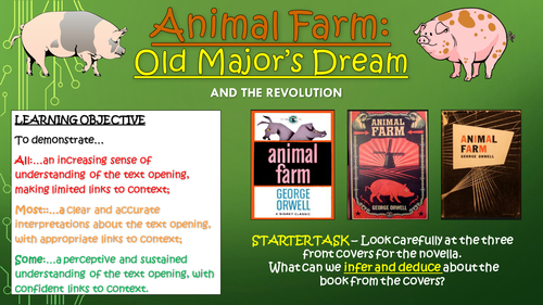 Animal Farm: Old Major's Dream and The Revolution! | Teaching Resources
