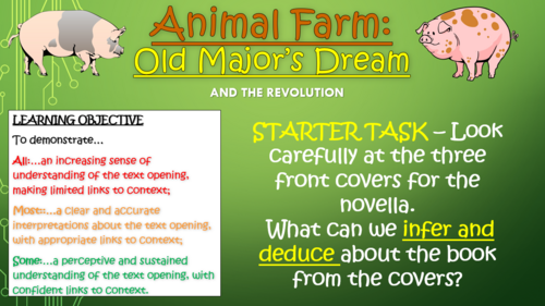Animal Farm: Old Major's Dream and The Revolution!