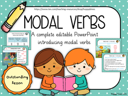 Outstanding MODAL VERBS Lesson for SPaG, English or ...