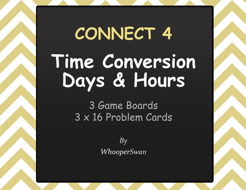 Connect 4 Game - Time Conversion Bundle | Teaching Resources