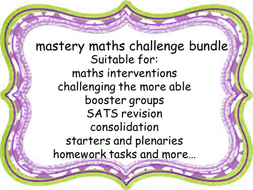 maths mastery | Teaching Resources