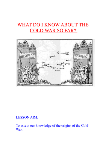 GCSE: Origins of the Cold War Test