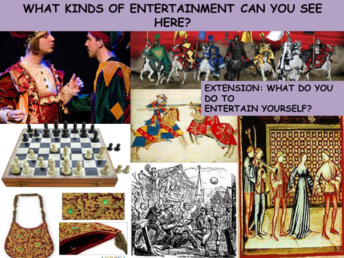 How did people entertain themselves in the Middle Ages?