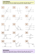 Geometry: Angle Rules 2 - Angles in Parallel Lines (+ worksheet) by