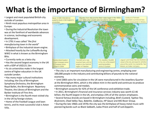 birmingham case study geography a level ocr