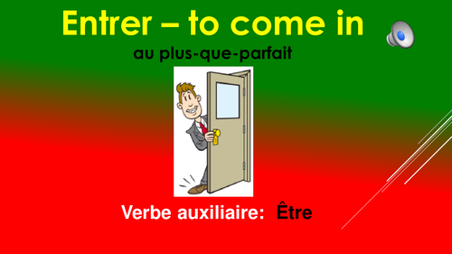 Stage 4-2: Presentation of regular '-er' verbs in the pluperfect tense