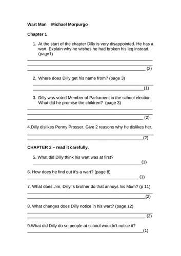 Michael Morpurgo Guided Reading Bundle | Teaching Resources