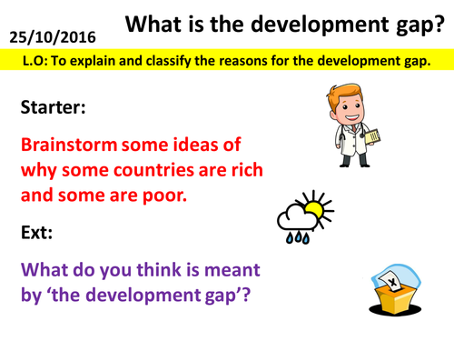 Wealth and Development - The Development Gap
