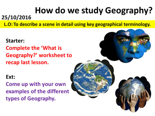 What is Geography - Describing Skills
