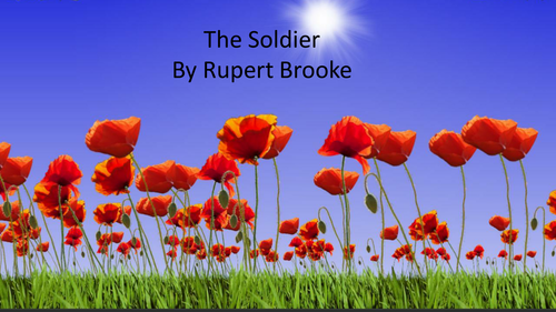 The Soldier by Rupert Brooke