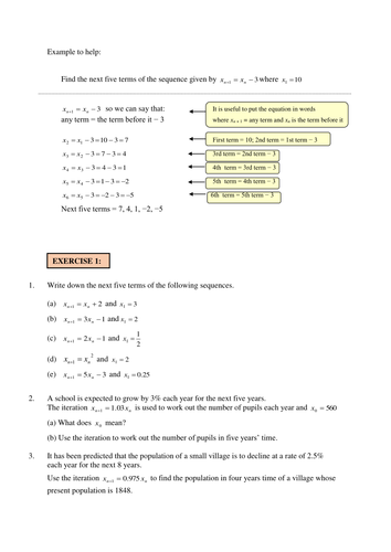 Iteration- for the 9 to 1 GCSE Higher course | Teaching Resources