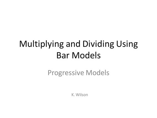 Singapore Bar Modelling for Division and Multiplication - Staff INSET