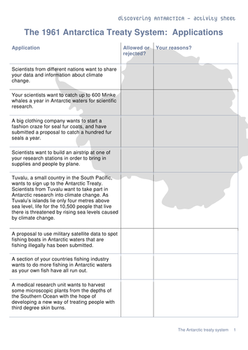 Antarctica - The Antarctic Treaty