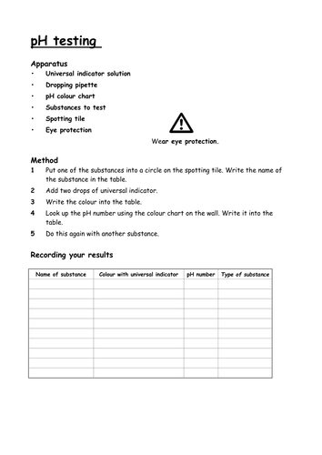 Acids and alkalis worksheet grade 6 picture