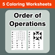 Order of Operations - Coloring Worksheets | Teaching Resources