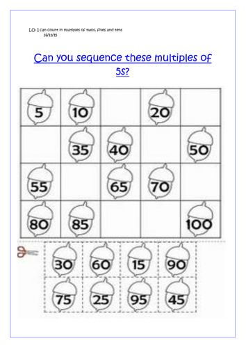 new-year-1-sequence-multiples-of-5-worksheet-teaching-resources