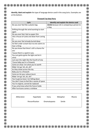 gcse-english-language-features-in-pop-music-quiz-with-worksheet