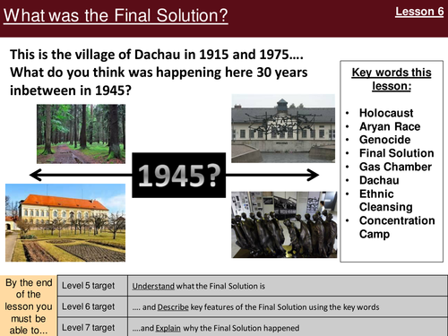 Holocaust 5-7. Ghettos, Einsatzgruppen, Final Solution | Teaching