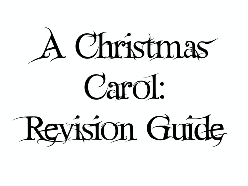 A Christmas Carol Knowledge Organiser | Teaching Resources