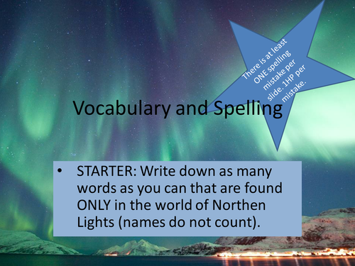 creative writing about northern lights