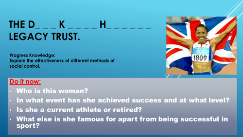 AQA GCSE PE - Dame Kelly Holmes Legacy Trust