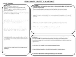 Aqa english coursework planning sheet image