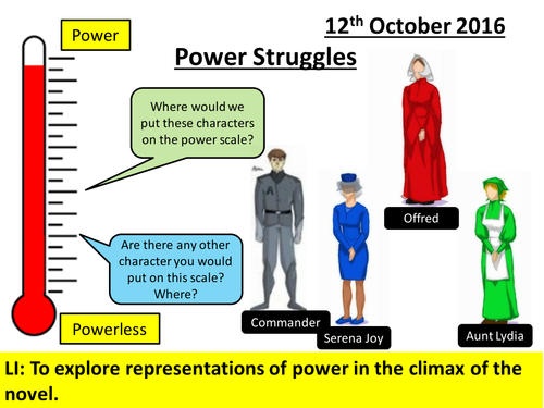 AQA New Specification A Level: The Handmaid's Tale -  Chapters 27 - 36