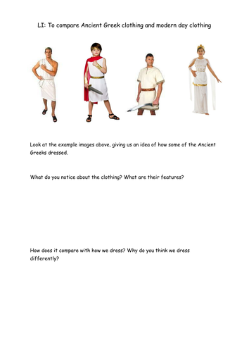 Ancient Greeks: Clothing